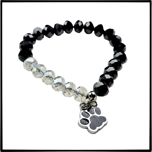 Stunning Black-Crystal "Pet Lovers" Bracelet #2