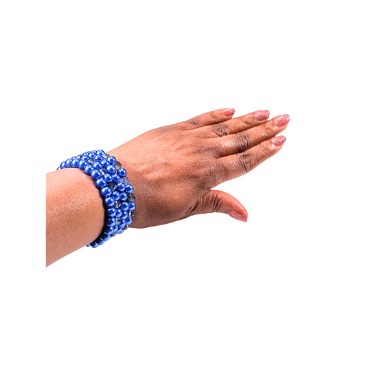 Woman's Blue Wrap-Around Wrist Bracelet (FIRE)