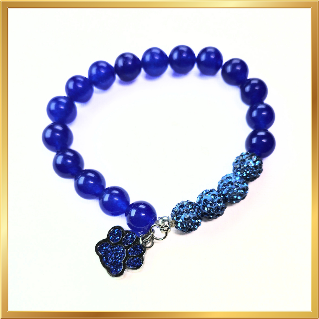 Stunning Blue "Pet Lovers" Bracelet #1