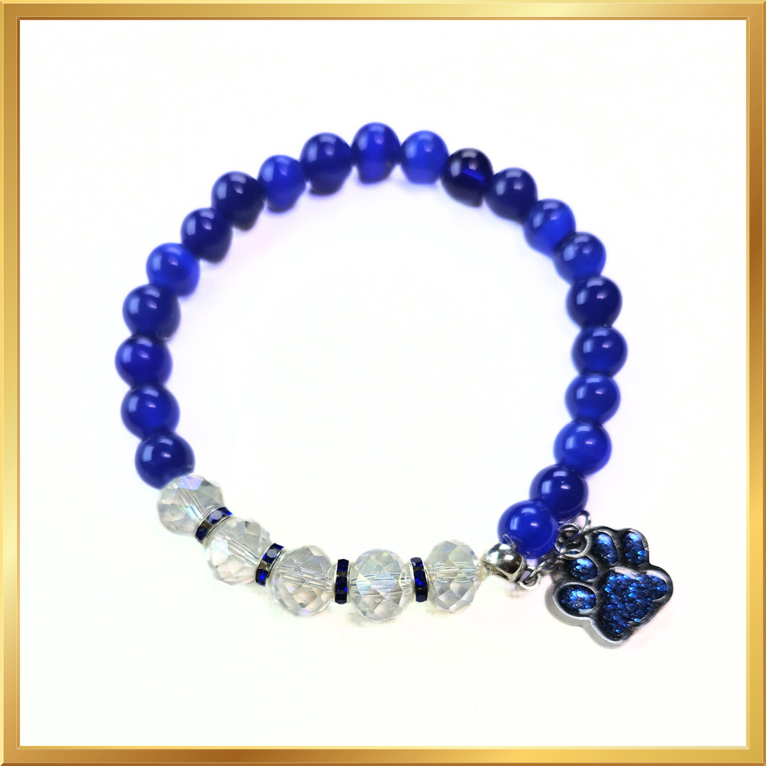 Stunning Blue "Pet Lovers" Bracelet #2