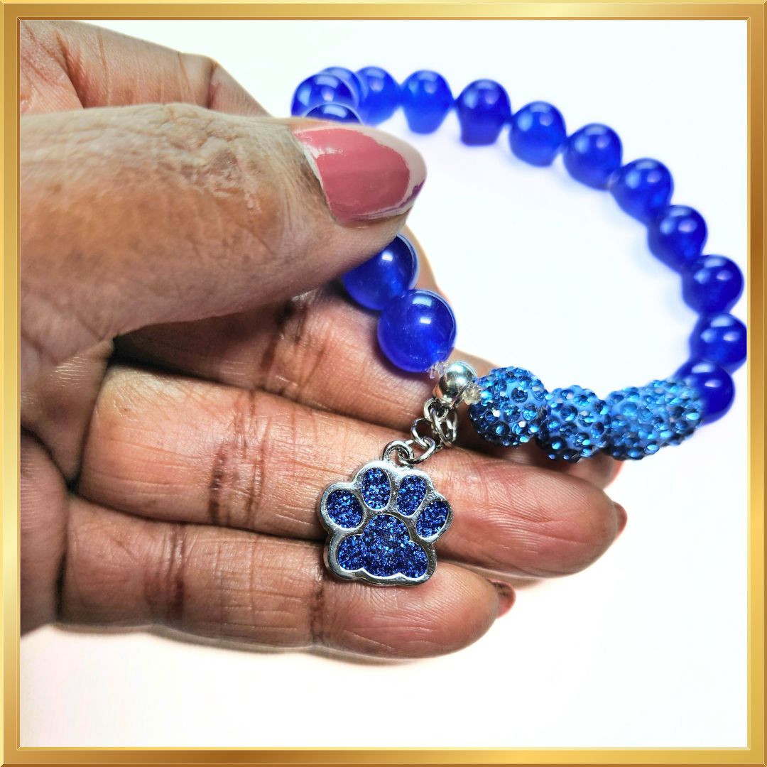 Stunning Blue "Pet Lovers" Bracelet #1