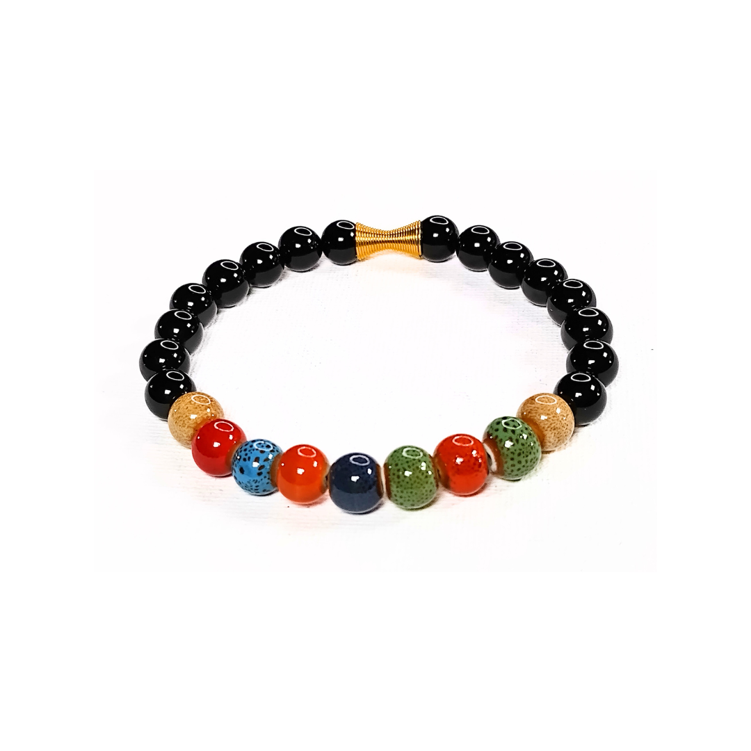 UNISEX - Colorful Beaded Stretch Bracelet