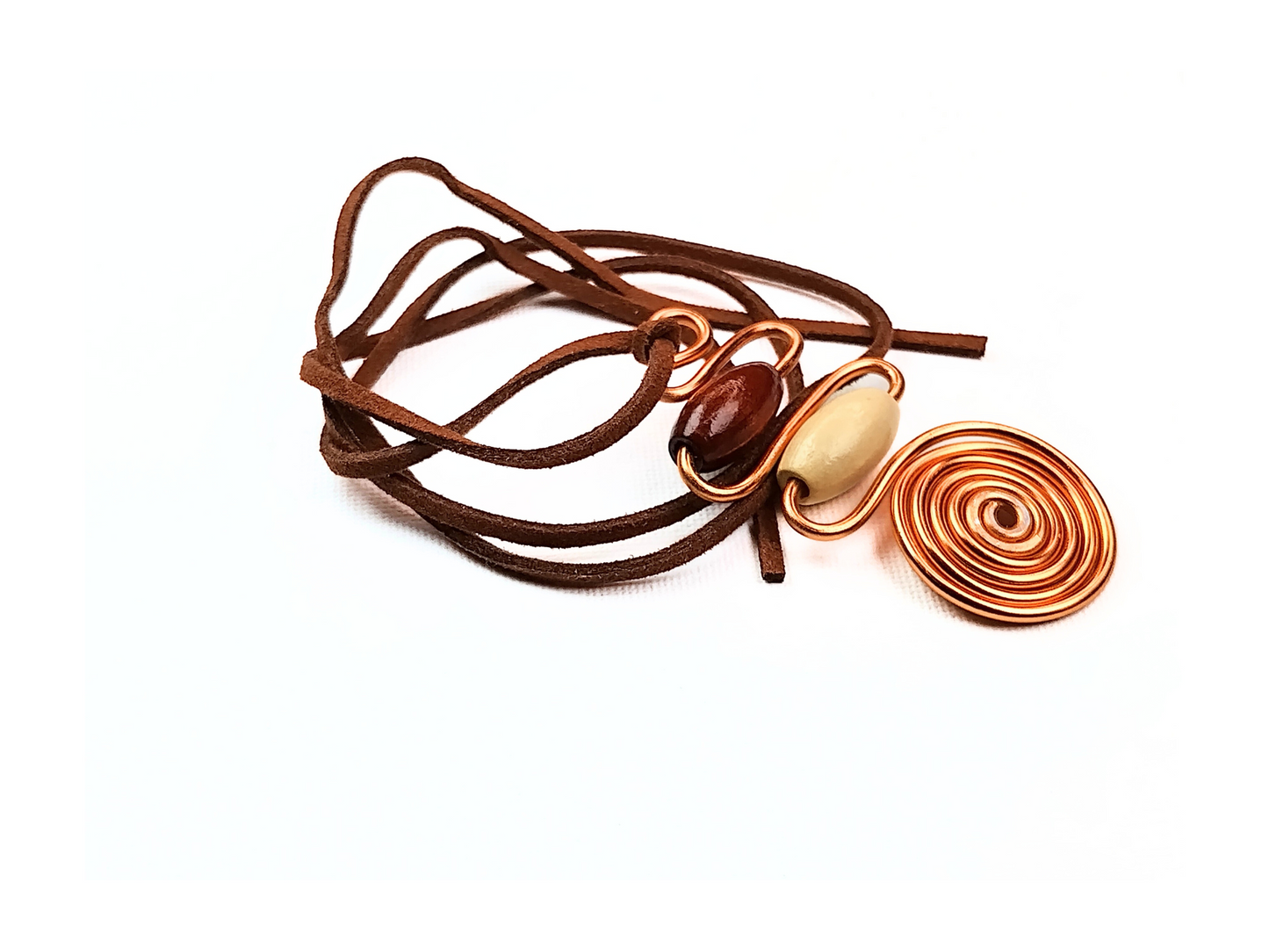 UNISEX Copper Wire-Wrapped Necklace (DESIGNER STATEMENT PIECE)