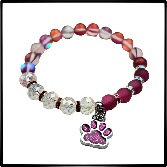 Stunning Dk. Maroon "Pet Lovers" Bracelet #1