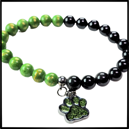 Stunning Green "Pet Lovers" Bracelet #1