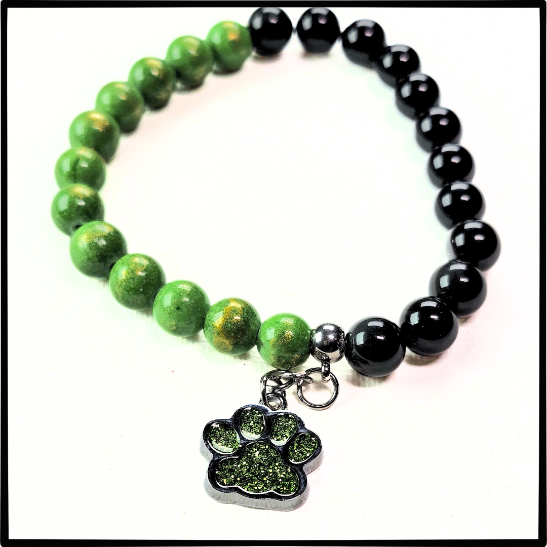 Stunning Green "Pet Lovers" Bracelet #1