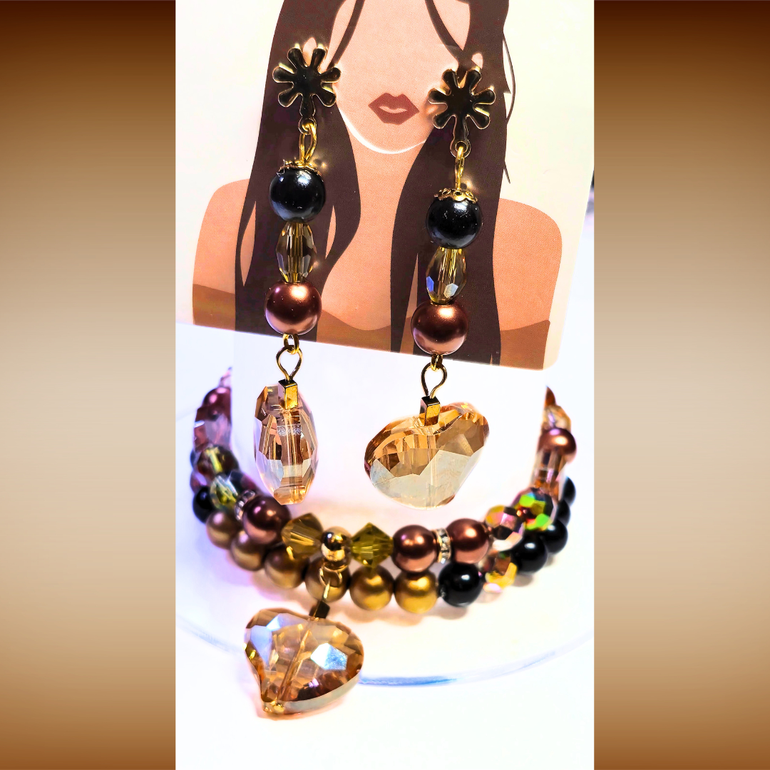 Stunning Neutral Colors Jewelry Set #1