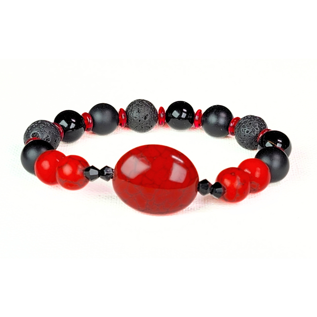 Jazzy Red-Black Jewelry Set #2