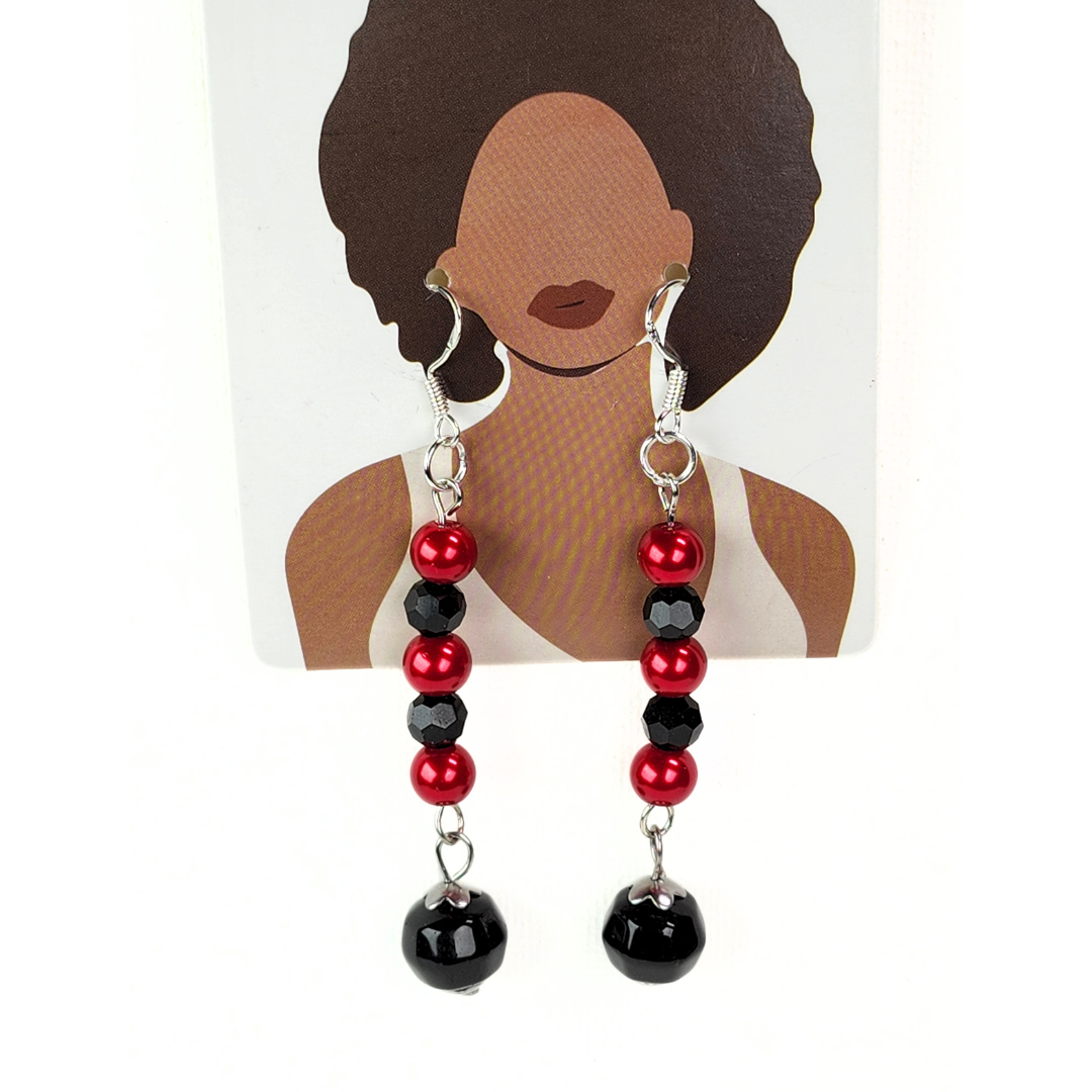 Jazzy Red-Black Jewelry Set #2