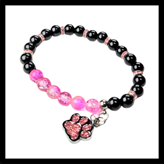 Pink-Black Pet Lovers Bracelet #1