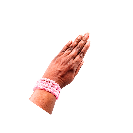 Woman's Pink Wrap-Around Wrist Bracelet
