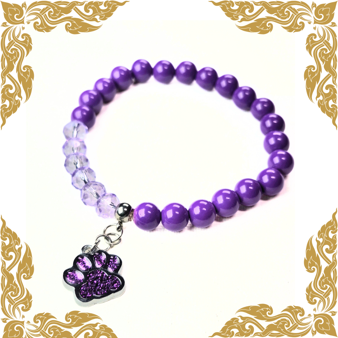 Purple-Lavendar Pet Lovers Bracelet #2