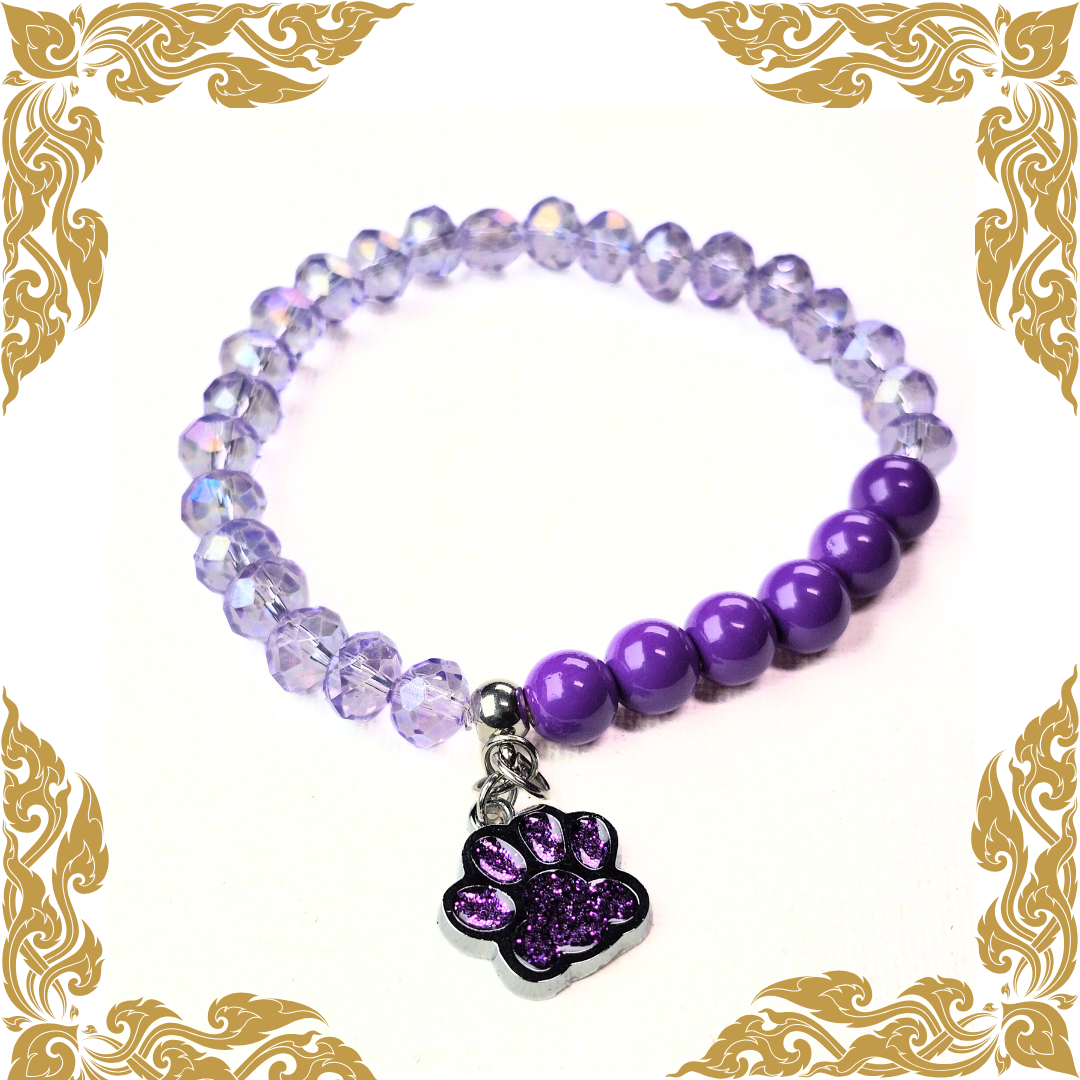 Purple-Lavendar Pet Lovers Bracelet #1