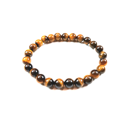 UNISEX - Brown Tiger Eye Stone Bracelet